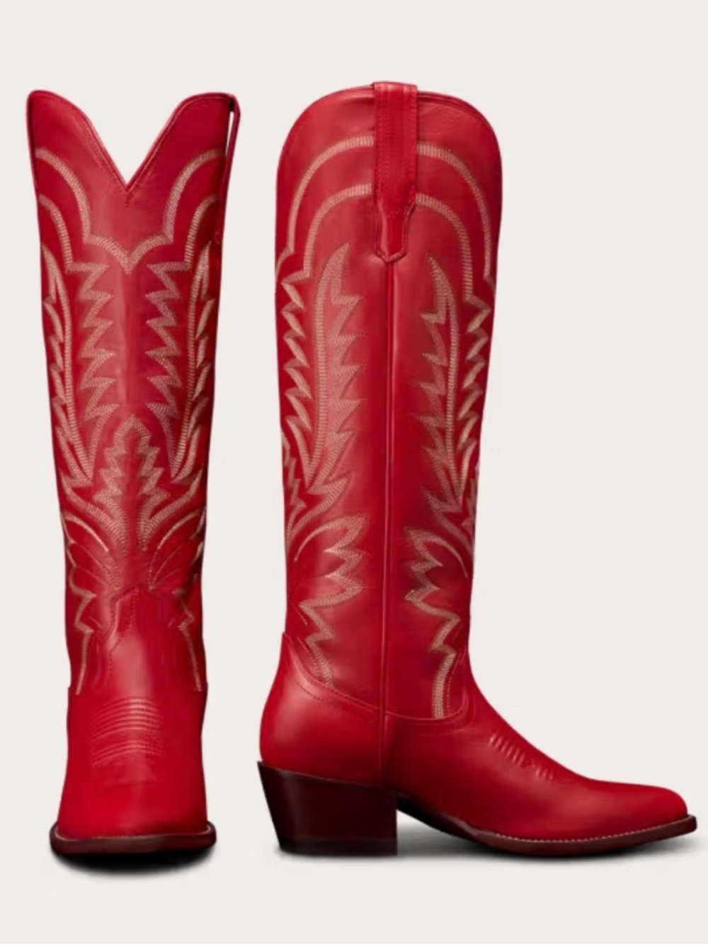 Tecovas Red Women's Western Knee-High Boots